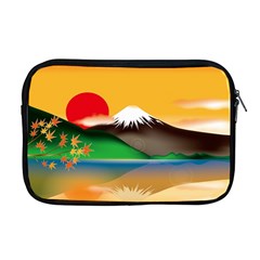 Mount Fuji Japan Lake Sun Sunset Apple Macbook Pro 17  Zipper Case by Pakrebo