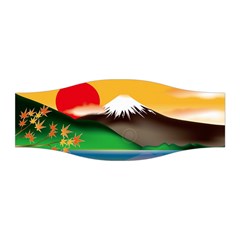 Mount Fuji Japan Lake Sun Sunset Stretchable Headband by Pakrebo