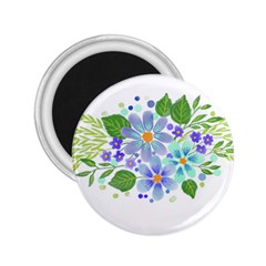 Watercolour Flowers Bouquet Spring 2 25  Magnets by Pakrebo