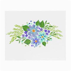 Watercolour Flowers Bouquet Spring Small Glasses Cloth (2 Sides) by Pakrebo