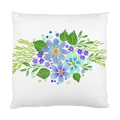 Watercolour Flowers Bouquet Spring Standard Cushion Case (two Sides) by Pakrebo