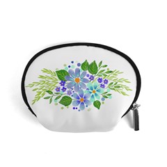 Watercolour Flowers Bouquet Spring Accessory Pouch (small) by Pakrebo