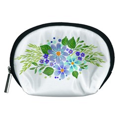 Watercolour Flowers Bouquet Spring Accessory Pouch (medium) by Pakrebo