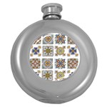 Artistic Art Design Creative Round Hip Flask (5 oz) Front