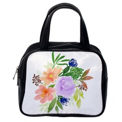 Watercolour Flowers Spring Classic Handbag (one Side) by Pakrebo