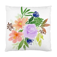 Watercolour Flowers Spring Standard Cushion Case (two Sides) by Pakrebo