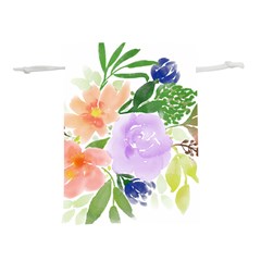 Watercolour Flowers Spring Lightweight Drawstring Pouch (s)