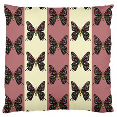 Butterflies Pink Old Old Texture Standard Flano Cushion Case (one Side) by Pakrebo