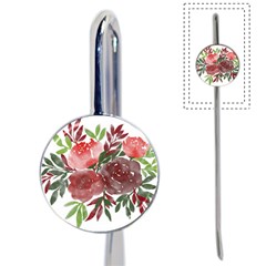 Watercolour Flowers Roses Watercolor Book Mark by Pakrebo