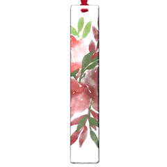 Watercolour Flowers Roses Watercolor Large Book Marks by Pakrebo