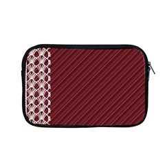 Digital Paper Red With Lace Apple Macbook Pro 13  Zipper Case by Pakrebo