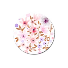 Flowers Watercolor Magnet 3  (round) by Pakrebo