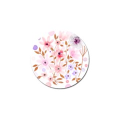 Flowers Watercolor Golf Ball Marker by Pakrebo