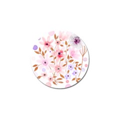 Flowers Watercolor Golf Ball Marker (4 Pack) by Pakrebo