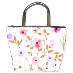 Flowers Watercolor Bucket Bag by Pakrebo