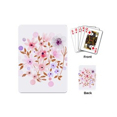 Flowers Watercolor Playing Cards Single Design (mini) by Pakrebo