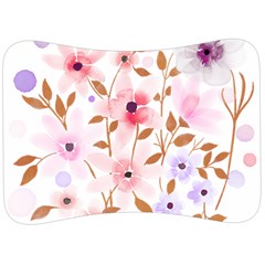 Flowers Watercolor Velour Seat Head Rest Cushion by Pakrebo