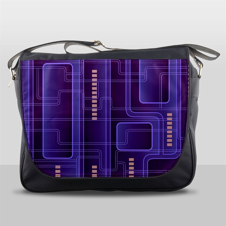 Background Non Seamless Pattern Messenger Bag