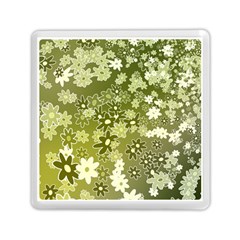 Flowers Abstract Background Memory Card Reader (square) by Pakrebo