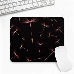 Black And Dandelion Digital Paper Large Mousepads