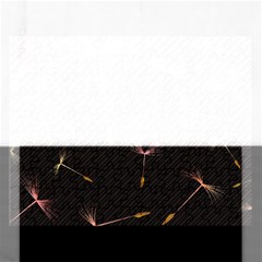 Black And Dandelion Digital Paper Rectangular Jigsaw Puzzl