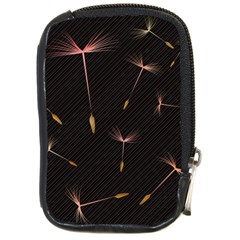 Black And Dandelion Digital Paper Compact Camera Leather Case