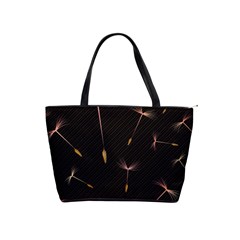 Black And Dandelion Digital Paper Classic Shoulder Handbag