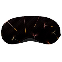 Black And Dandelion Digital Paper Sleeping Mask