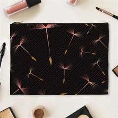 Black And Dandelion Digital Paper Cosmetic Bag (XL)