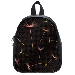 Black And Dandelion Digital Paper School Bag (Small)