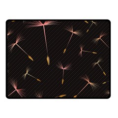 Black And Dandelion Digital Paper Double Sided Fleece Blanket (Small) 