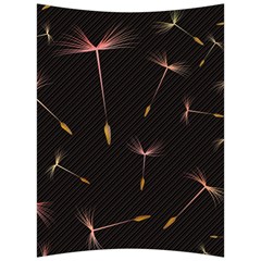 Black And Dandelion Digital Paper Back Support Cushion