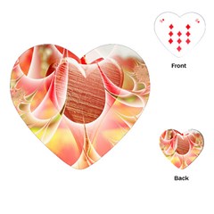 Background Floral Pattern Structure Playing Cards Single Design (heart)