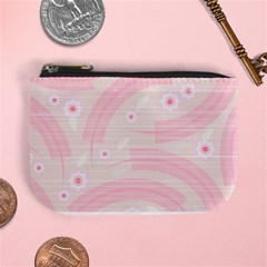 Background Non Seamless Pattern Pink Mini Coin Purse by Pakrebo