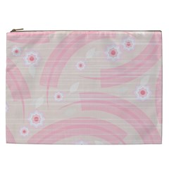 Background Non Seamless Pattern Pink Cosmetic Bag (xxl)