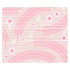 Background Non Seamless Pattern Pink Double Sided Flano Blanket (small)  by Pakrebo