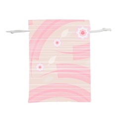 Background Non Seamless Pattern Pink Lightweight Drawstring Pouch (l)