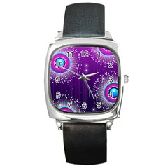 Non Seamless Pattern Background Square Metal Watch by Pakrebo