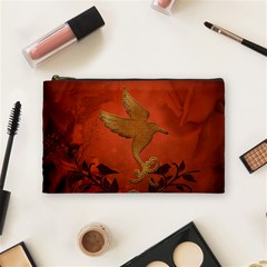 Elegant Decorative Bird Cosmetic Bag (medium) by FantasyWorld7