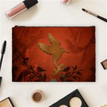 Elegant Decorative Bird Cosmetic Bag (Large) Front