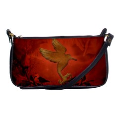 Elegant Decorative Bird Shoulder Clutch Bag by FantasyWorld7