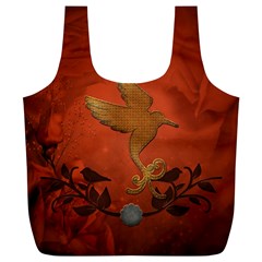 Elegant Decorative Bird Full Print Recycle Bag (xl) by FantasyWorld7