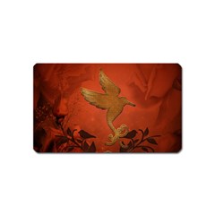 Elegant Decorative Bird Magnet (name Card) by FantasyWorld7