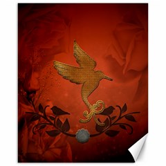 Elegant Decorative Bird Canvas 16  X 20  by FantasyWorld7