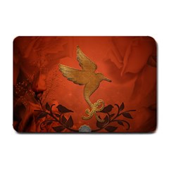 Elegant Decorative Bird Small Doormat  by FantasyWorld7