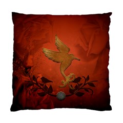 Elegant Decorative Bird Standard Cushion Case (one Side) by FantasyWorld7