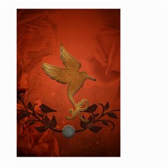 Elegant Decorative Bird Large Garden Flag (two Sides) by FantasyWorld7