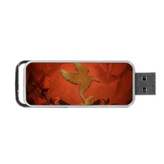 Elegant Decorative Bird Portable Usb Flash (one Side) by FantasyWorld7