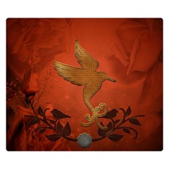 Elegant Decorative Bird Double Sided Flano Blanket (small)  by FantasyWorld7