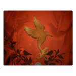 Elegant Decorative Bird Double Sided Flano Blanket (Large) 